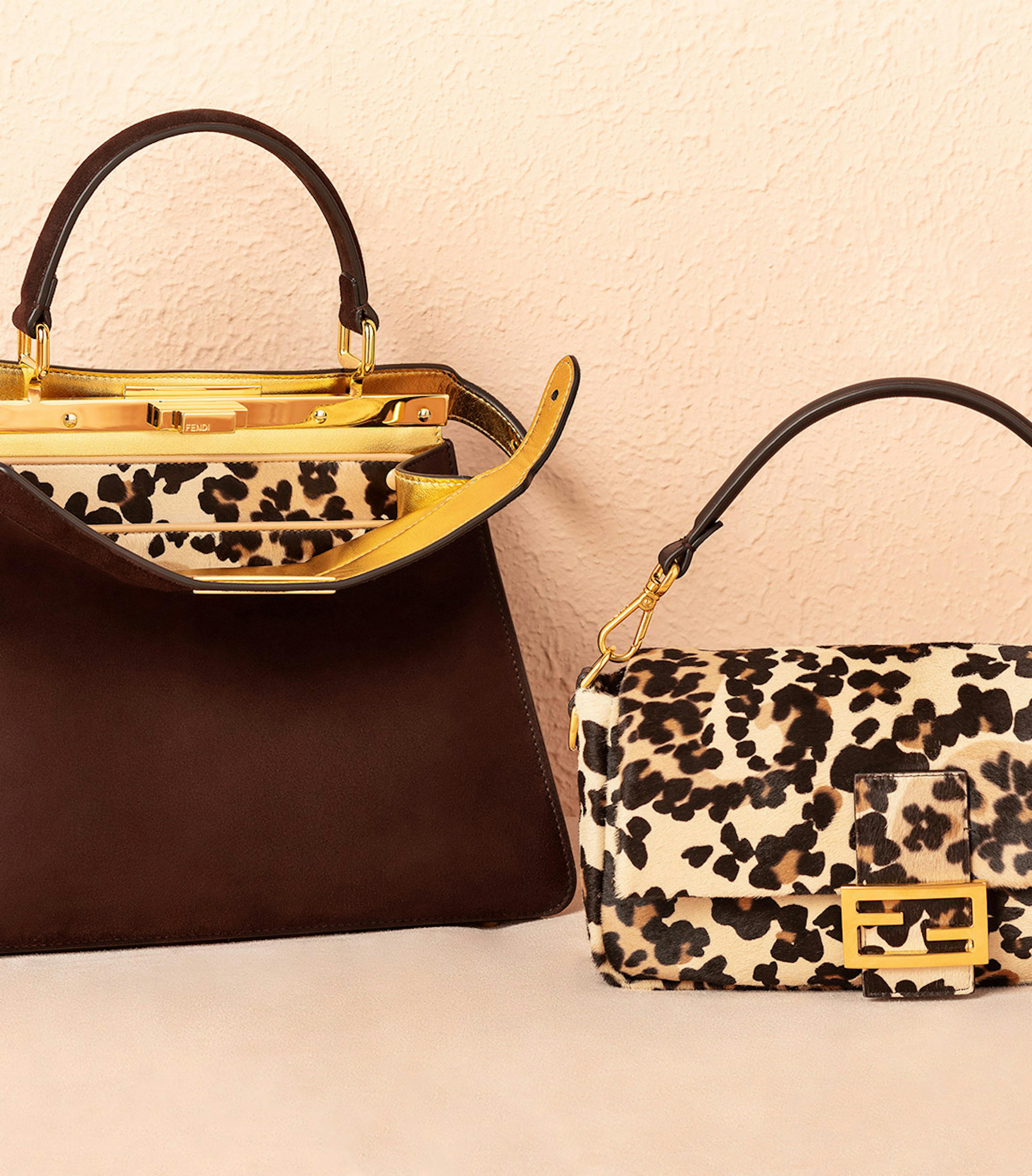 Fendi's Icons, the Peekaboo and Baguette bags © Courtesy of Fendi
